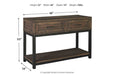 Johurst Grayish Brown Sofa/Console Table - Gate FurnitureSofa Table