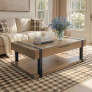 Jorannti Medium Brown Lift-Top Coffee Table - T631-9