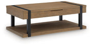 Jorannti Medium Brown Lift-Top Coffee Table - T631-9