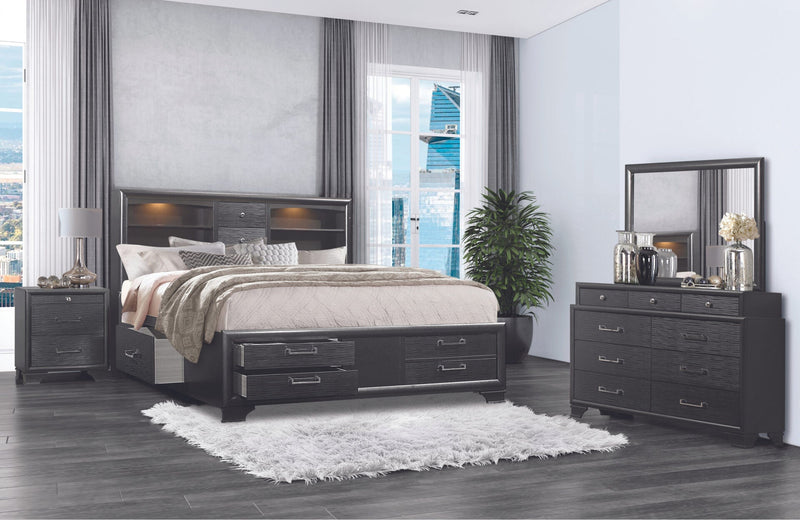 Jordyn Grey King Bed Group - JORDYN-GREY-KBG