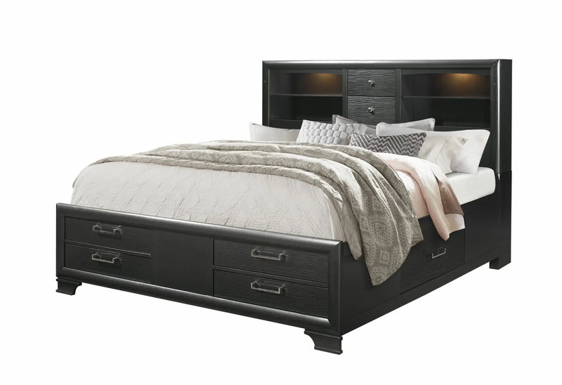 Jordyn Grey Queen Bed - JORDYN-GREY-QB