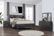 Jordyn Grey Queen Bed - JORDYN-GREY-QB