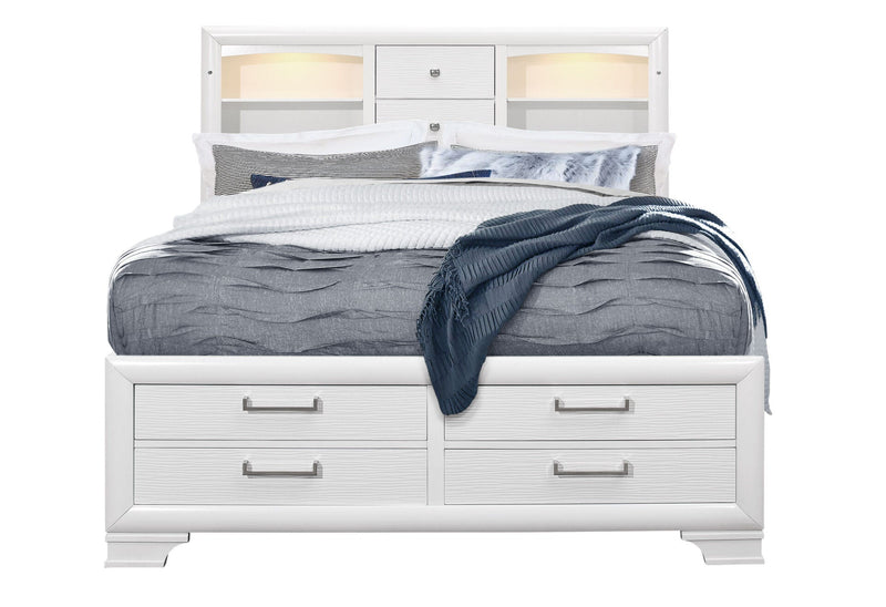 Jordyn White King Bed - JORDYN-WHITE-KB-1