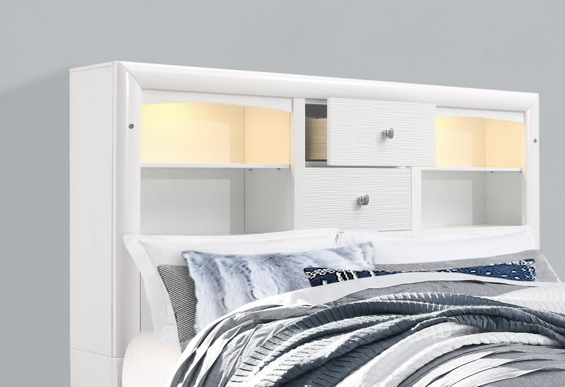 Jordyn White King Bed - JORDYN-WHITE-KB-1