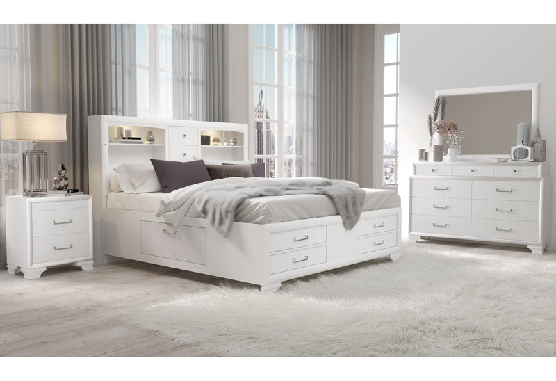 Jordyn White Nightstand - JORDYN-WHITE-NS-1