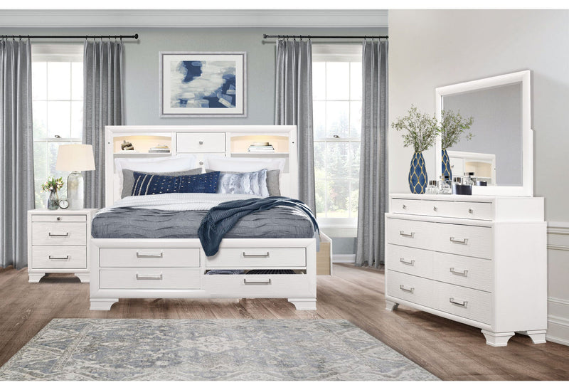 Jordyn White Nightstand - JORDYN-WHITE-NS-1