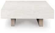Jorlaina Light Grayish Brown Coffee Table - T622-8