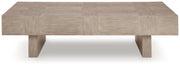 Jorlaina Light Grayish Brown Coffee Table - T922-1