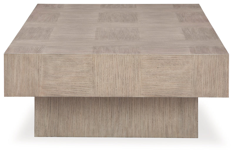 Jorlaina Light Grayish Brown Coffee Table - T922-1