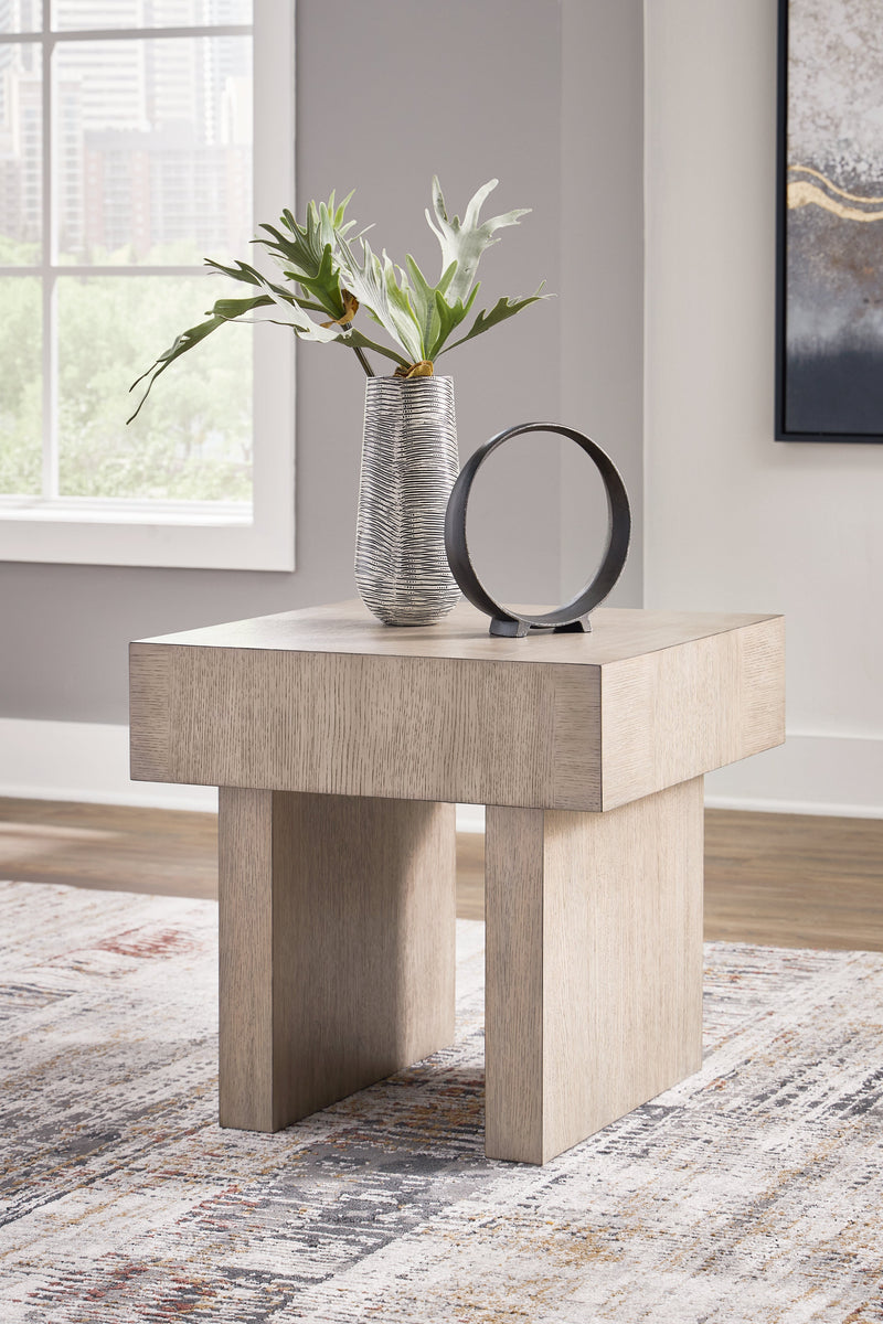 Jorlaina Light Grayish Brown End Table - T922-2