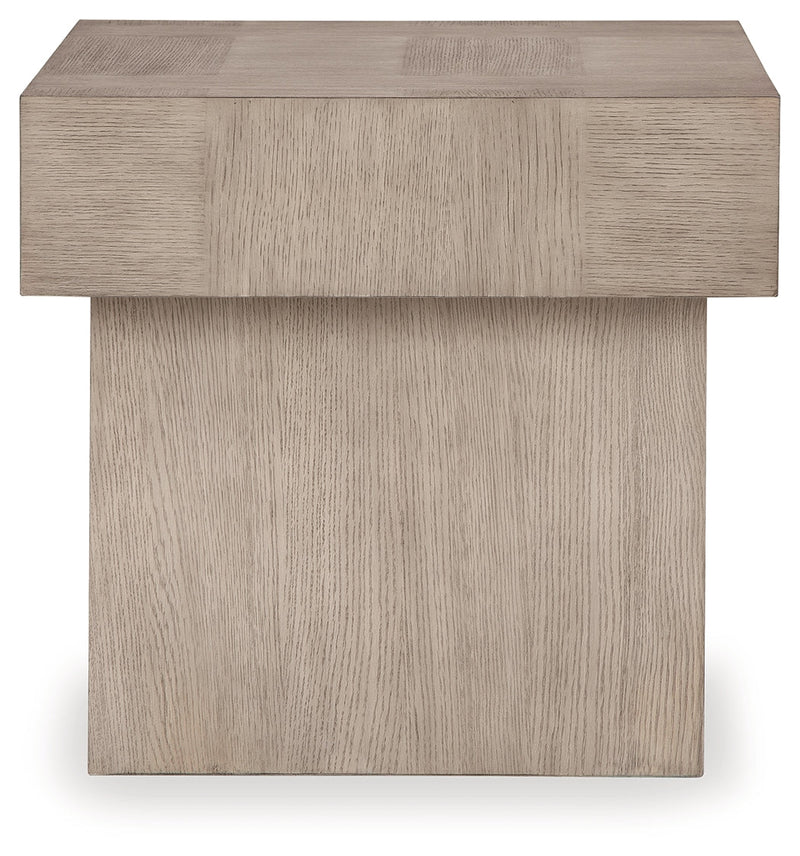 Jorlaina Light Grayish Brown End Table - T922-2