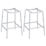 Jovani Acrylic Backless Bar Stool Chrome (Set of 2) - 182359