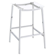 Jovani Acrylic Backless Bar Stool Chrome (Set of 2) - 182359