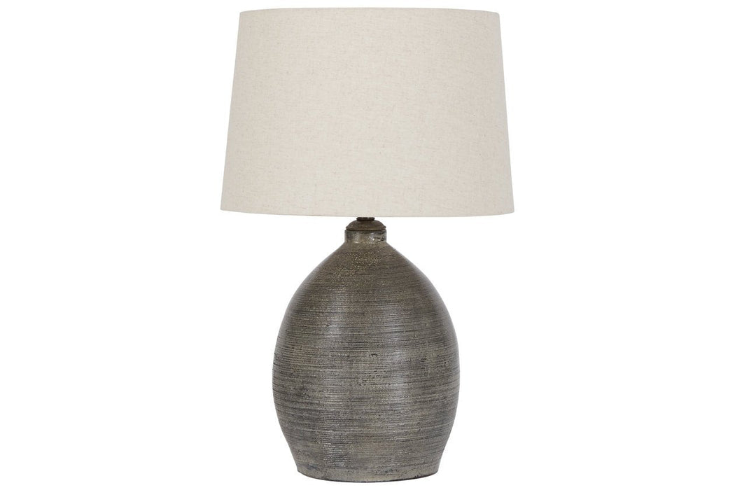 Joyelle Gray Table Lamp - Gate FurnitureTable Lamp