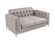 Joza 65" Wide Tufted Extendable Loveseat - Loveseat