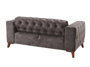 Joza 65" Wide Tufted Extendable Loveseat - Loveseat