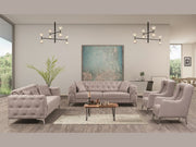 Joza 87" Wide Tufted Extendable Sofa - Sofas