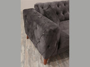 Joza 87" Wide Tufted Extendable Sofa - Sofas