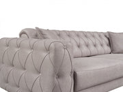 Joza 87" Wide Tufted Extendable Sofa - Sofas