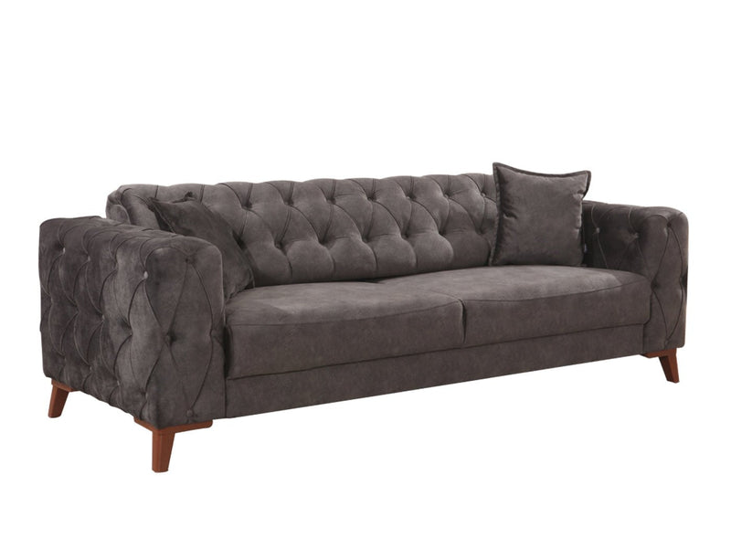Joza 87" Wide Tufted Extendable Sofa - Sofas