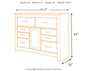 Juararo California King Poster Bed with Dresser in Dark Brown - PKG004047