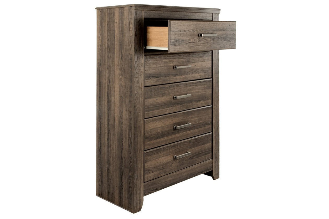 Juararo Dark Brown Chest of Drawers - Gate FurnitureChest