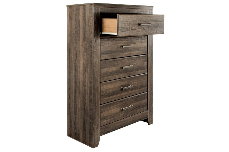 Juararo Dark Brown Chest of Drawers - Lara FurnitureChest