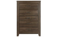 Juararo Dark Brown Chest of Drawers - Gate FurnitureChest