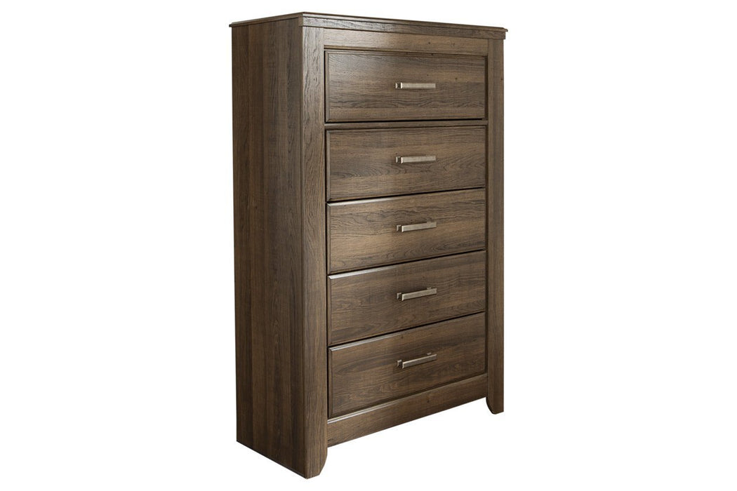 Juararo Dark Brown Chest of Drawers - Gate FurnitureChest