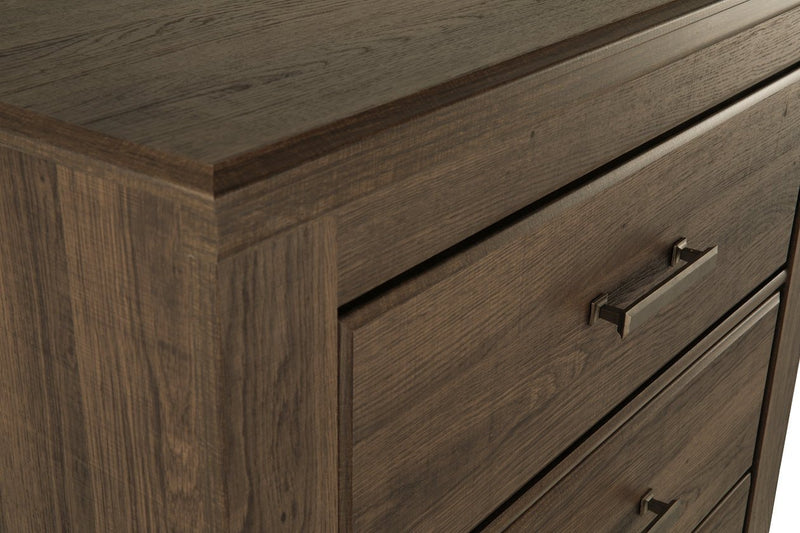 Juararo Dark Brown Chest of Drawers - Lara FurnitureChest