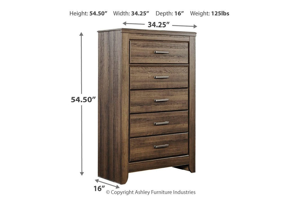 Juararo Dark Brown Chest of Drawers - Gate FurnitureChest