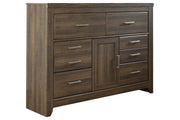 Juararo Dark Brown Dresser - Lara FurnitureDresser