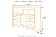Juararo Dark Brown Dresser - Lara FurnitureDresser