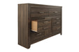Juararo Dark Brown Dresser - Gate FurnitureDresser