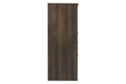 Juararo Dark Brown Dresser - Lara FurnitureDresser