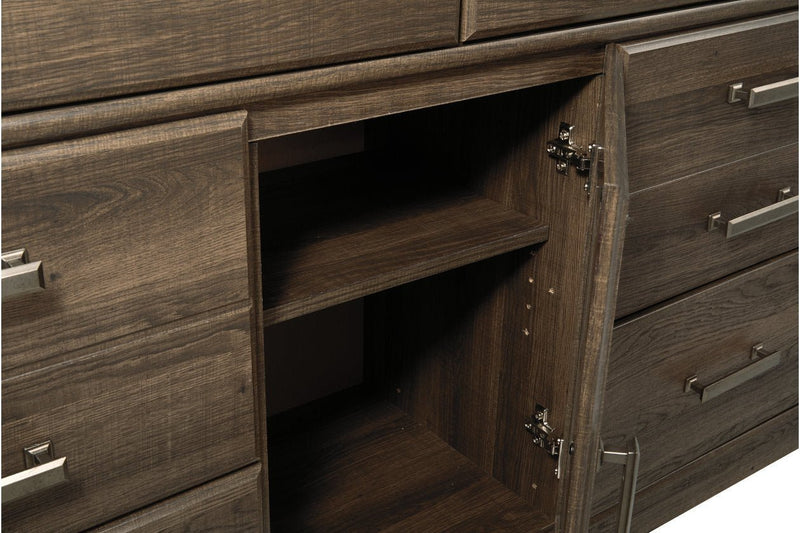 Juararo Dark Brown Dresser - Lara FurnitureDresser