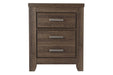 Juararo Dark Brown Nightstand - Gate FurnitureNightstand