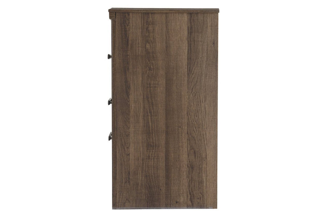 Juararo Dark Brown Nightstand - Gate FurnitureNightstand