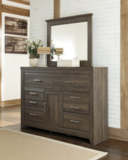 Juararo Dark Brown Panel Bedroom Set - Lara FurnitureBedroom Set