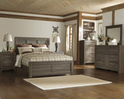 Juararo Dark Brown Panel Bedroom Set - Lara FurnitureBedroom Set