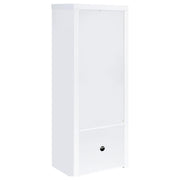Jude 3-shelf Engineered Wood Media Tower High Gloss White - 704254