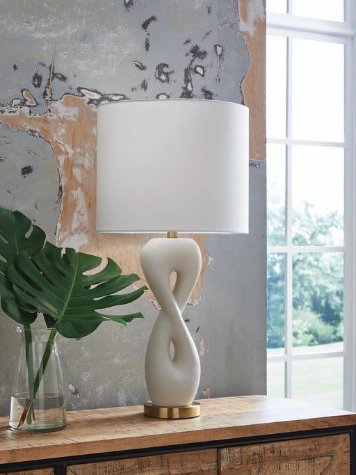 Judrich White/Gold Finish Table Lamp - L236024