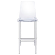 Juelia Clear Acrylic Bar Chair Chrome (Set of 2) - 100295