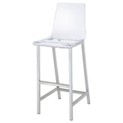 Juelia Clear Acrylic Bar Chair Chrome (Set of 2) - 100295