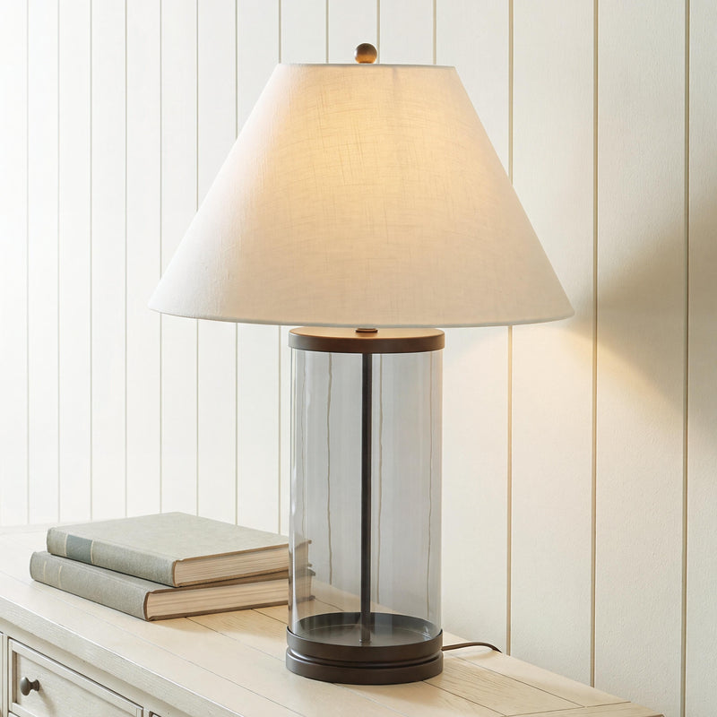 Junrow Clear/Brown Table Lamp - L430964