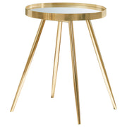 Kaelyn 3-piece Round Coffee and End Table Set Gold - 723918-S2