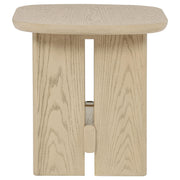 Kailani 2-piece Coastal Coffee and End Table Set Beige Oak - 706588-S2