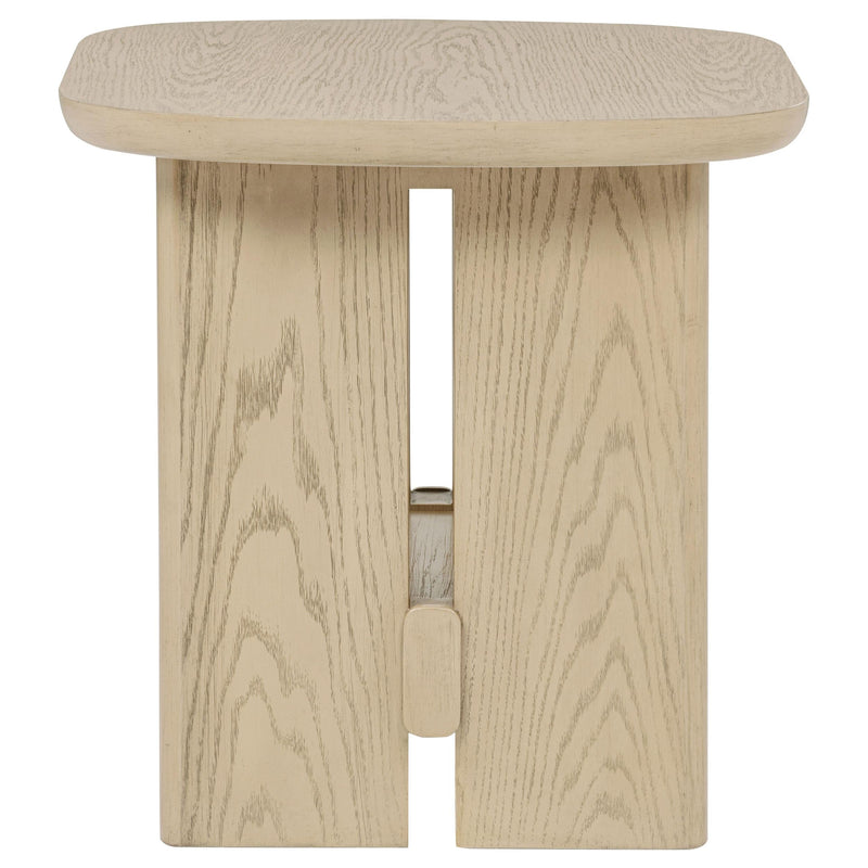 Kailani 2-piece Coastal Coffee and End Table Set Beige Oak - 706588-S2