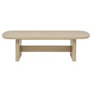 Kailani 2-piece Coastal Coffee and End Table Set Beige Oak - 706588-S2