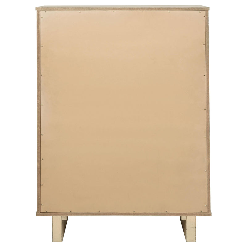 Kailani 5-drawer Bedroom Chest of Drawers Beige Oak - 225045